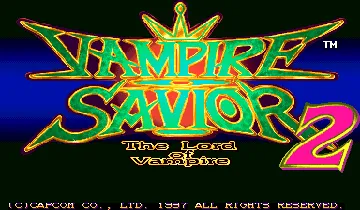 Vampire Savior 2: The Lord of Vampire (Japan 970913) screen shot title